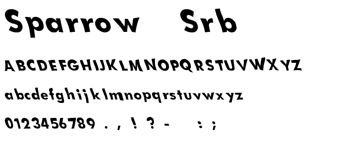 sparrow (sRB) font